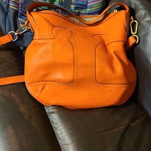 Orange Tory Burch used purse